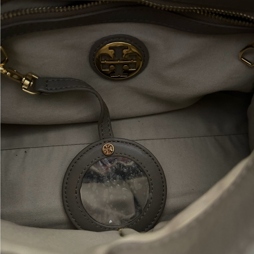 Tory Burch 797 Two-Tone Leather Satchel - Picture 5 of 5